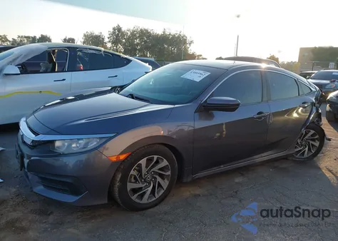 2017 Honda Civic Ex from USA, damaged, VIN 2HGFC2F72HH503488